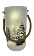 LED Glass Lantern with Rope
