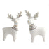 Medium white porcelain deer