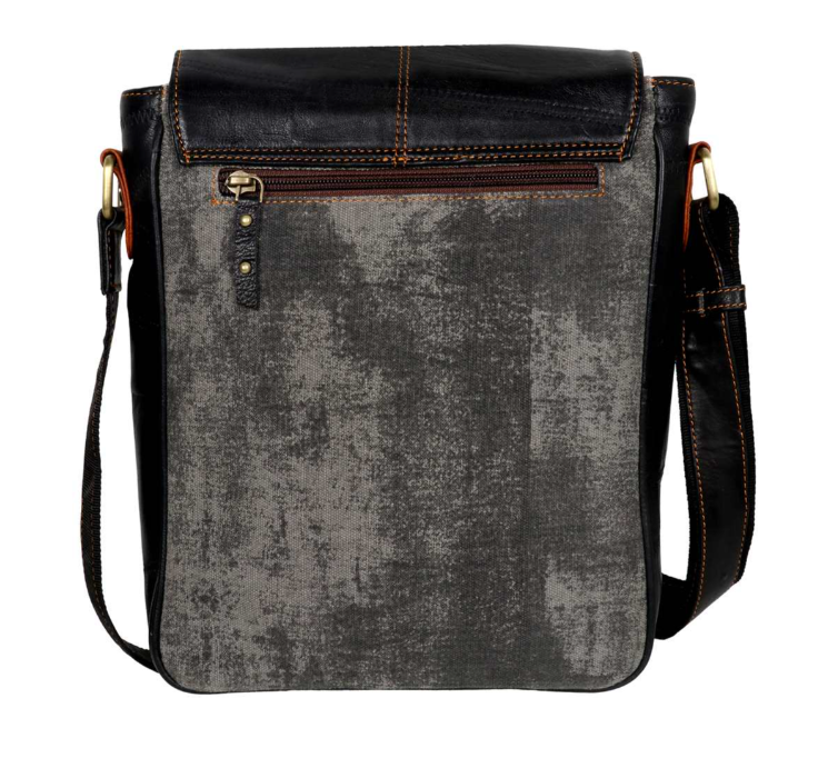 Messenger Blazer Bag - Black and Grey