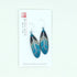 Mini Millefiori Feather Earrings - Aqua