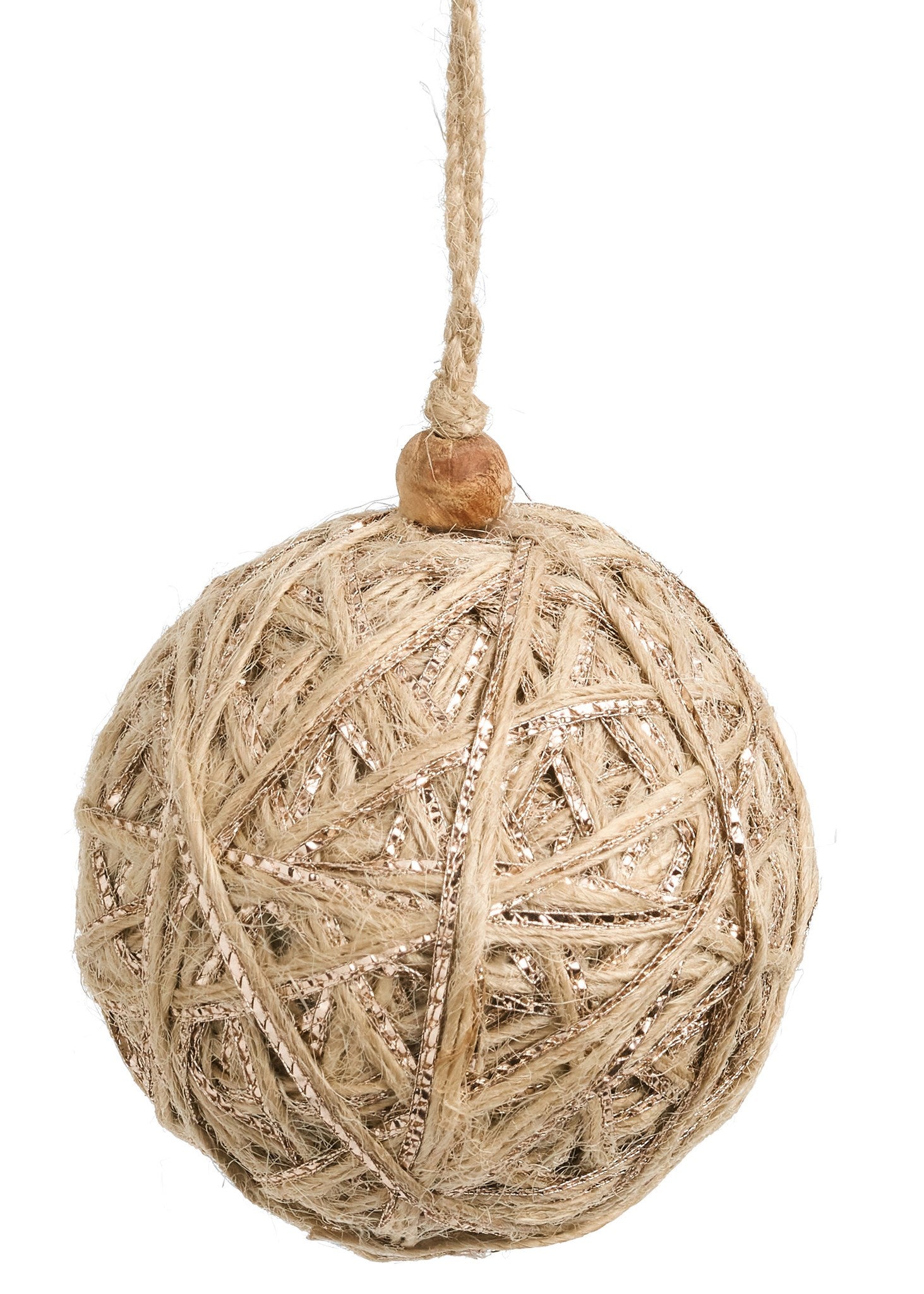Jute and Gold Thread Ball