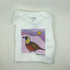 Onesie with Quail - White Folded