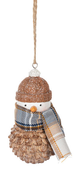 Pinecone Snowman ornaments