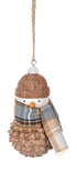 Pinecone Snowman ornaments