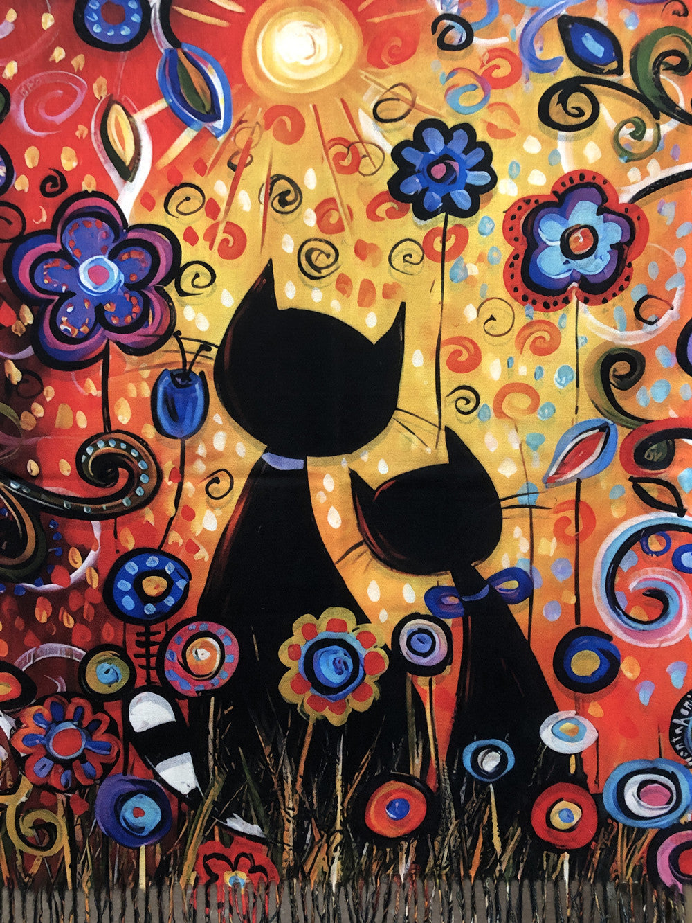 Cat Print Shawl