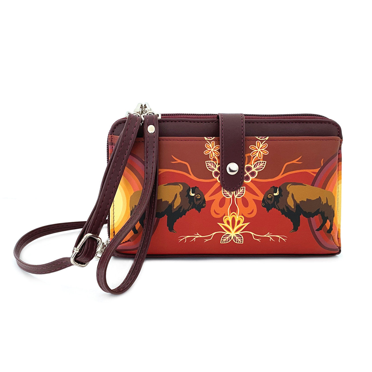 Native Northwest Smartphone Crossbody Bag - Buffaloes