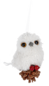 Snowy Owl on Pinecone Ornaments