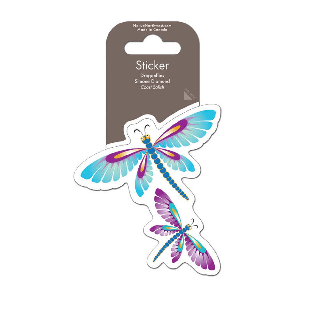 Native Northwest Sticker - Dragonflies