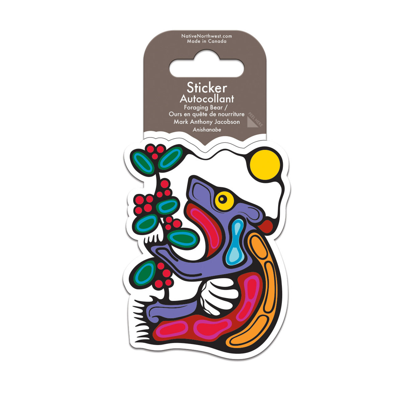 Native Northwest Sticker - Foraging Bear