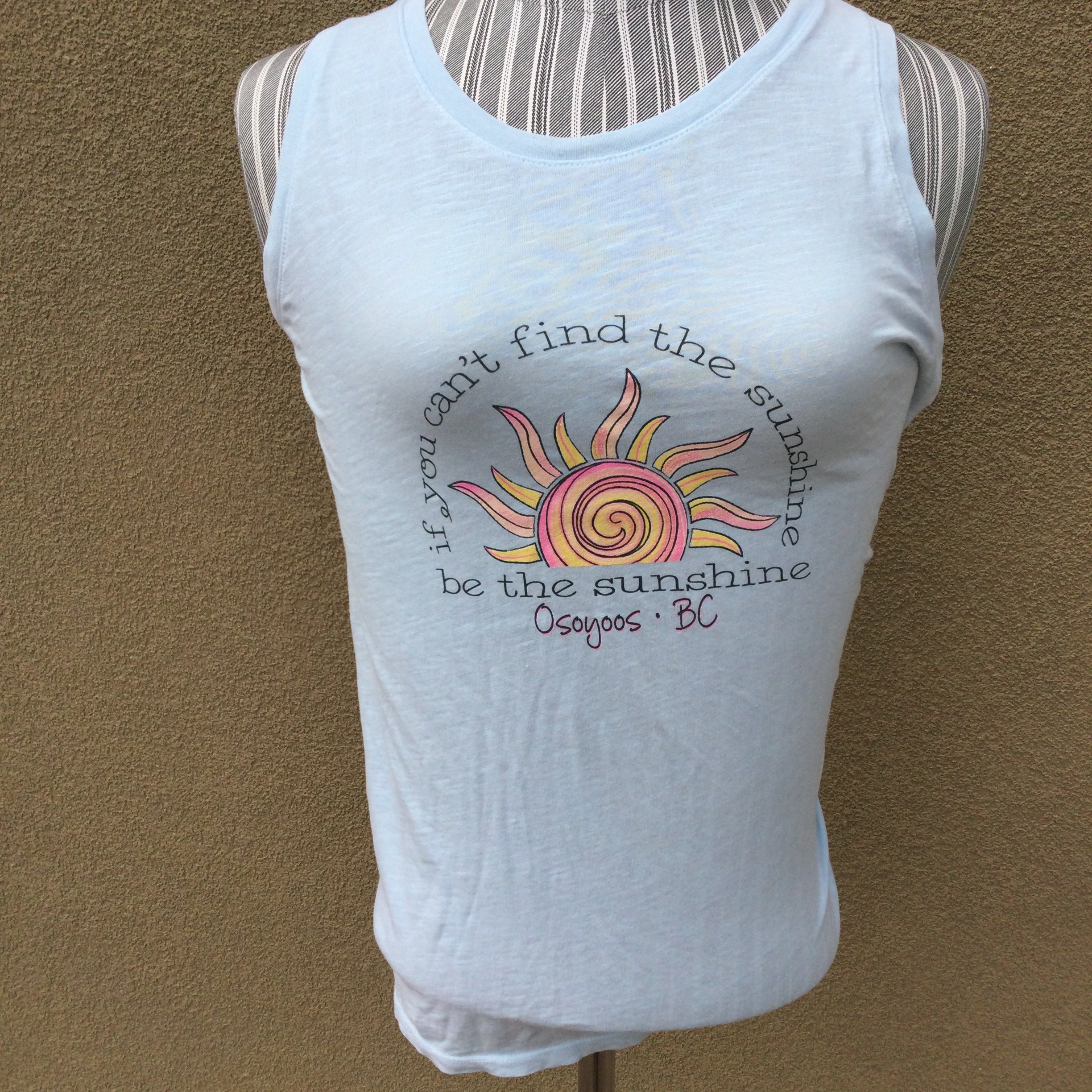 Osoyoos Branded Tank Top - Powder Blue