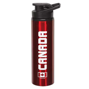 Stainless Steel Red Canada Bottle
