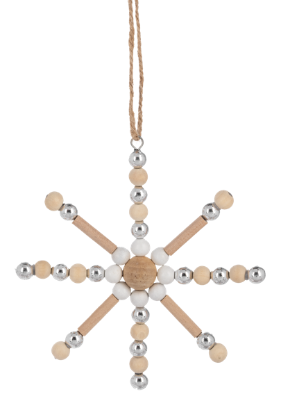 Wood Turned Snowflake Ornaments