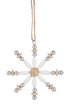 Wood Turned Snowflake Ornaments
