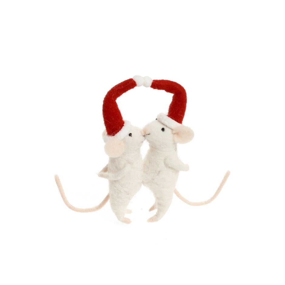 Kissing Mice Ornament