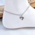 Chain Anklet with Swarovski Crystals by BEL Jewelry