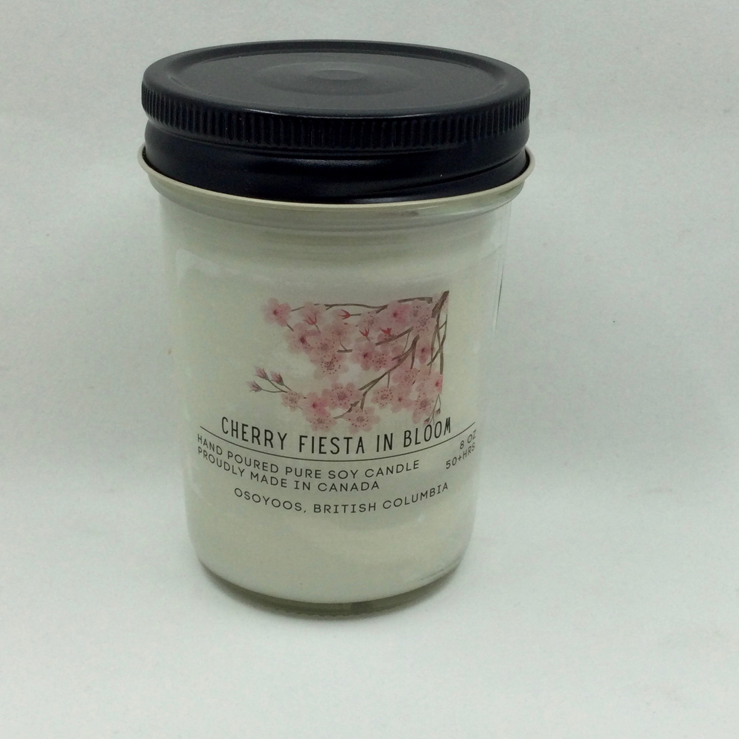 8 oz Mason Jar Candle - Osoyoos - Cherry Fiesta