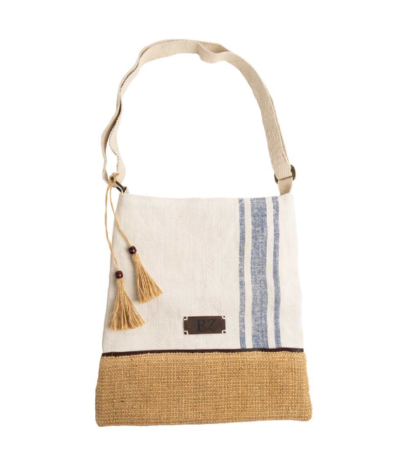 Jute Crossbody Handbag - Ivory