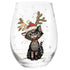 Bug Art Christmas Wine Glass