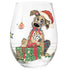 Bug Art Christmas Wine Glass