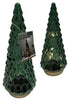 Green Glass LED Christmas Tree