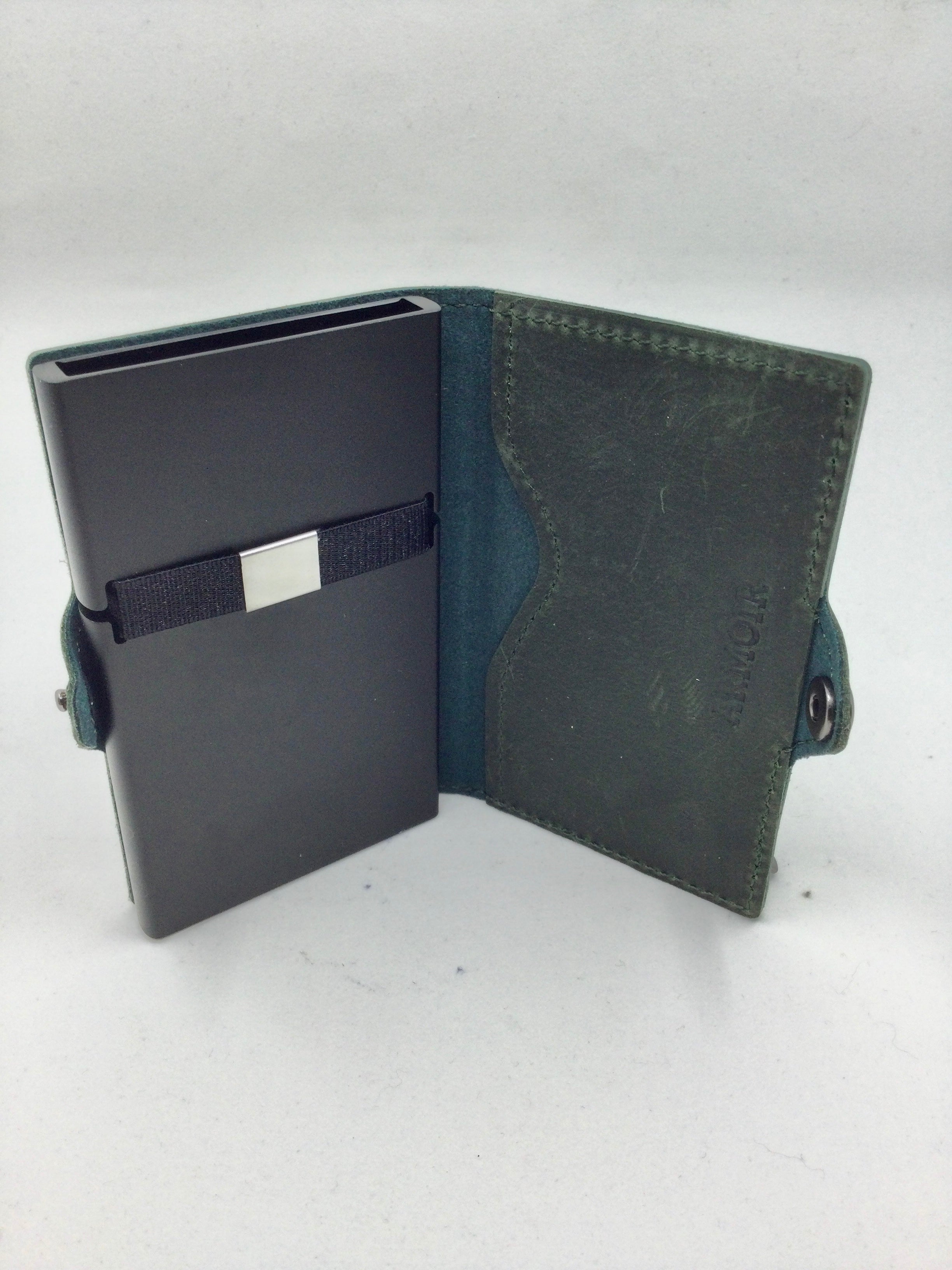 Men's Pop-Out Card Holder Wallet - green