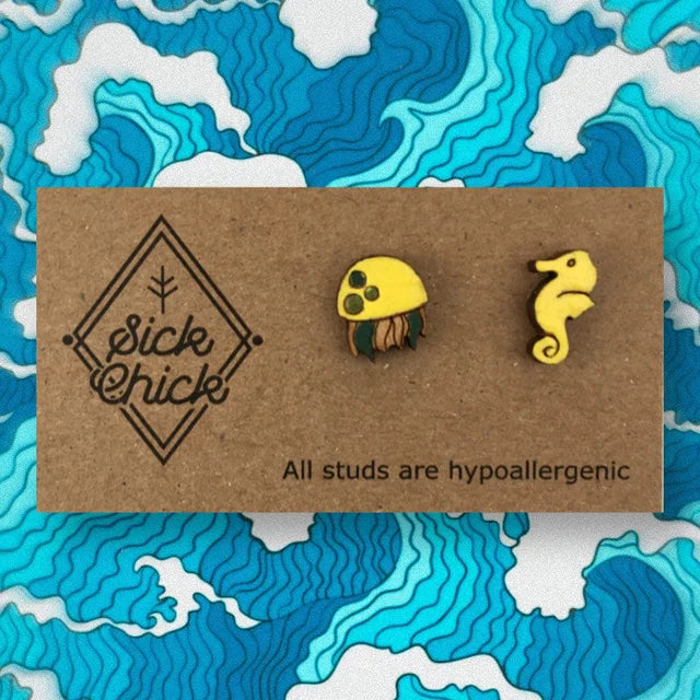 Sick Chick Wooden Studs