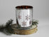 Votive Candle Holder - Small - Red Snowflakes