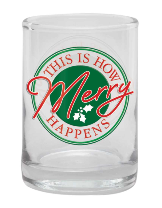 Christmas Shot Glass - 3 oz