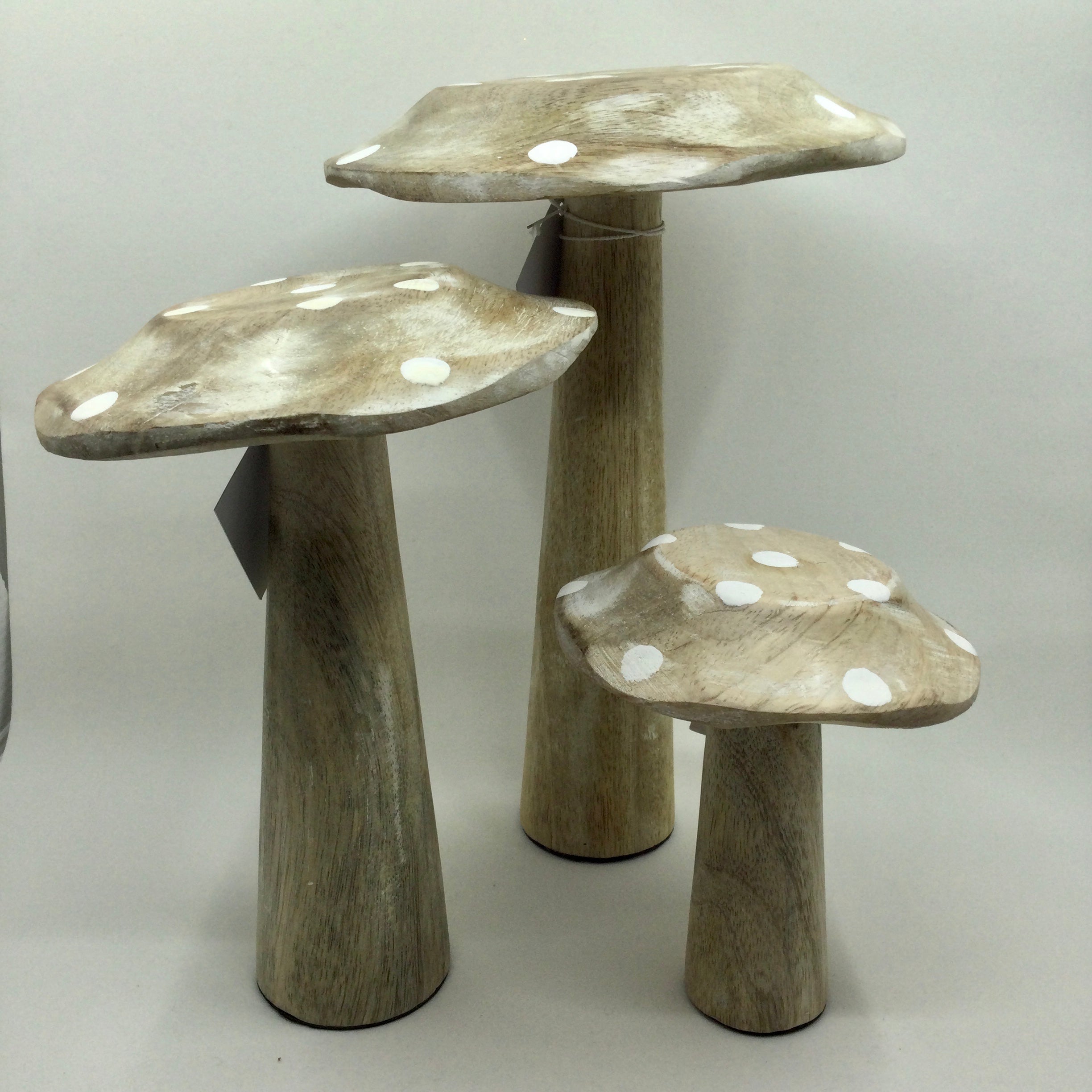 Wooden Decorative Mushrooom - Medium