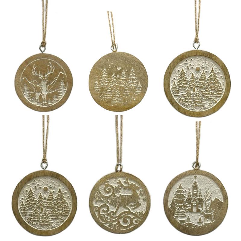 Wooden Holiday Ornaments