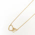 Delicate Chain with Little Double Heart Pendant