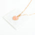 Chain Necklace with Heart Shaped Natural Stone Pendant