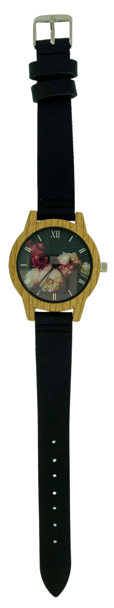 Watch with patterned face