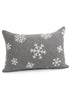 Grey Snowflake Cushion