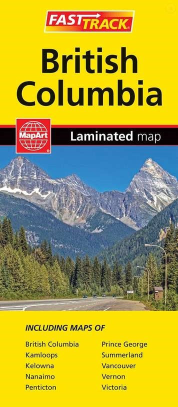 British Columbia Laminated Map