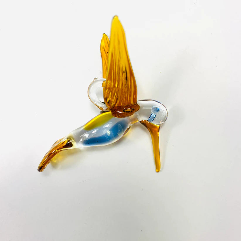 Blown Glass Ornament - Hummingbird