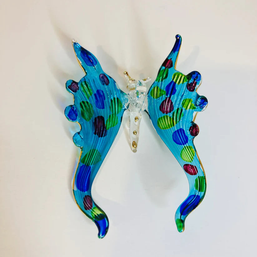 Blown Glass Ornament - Butterfly