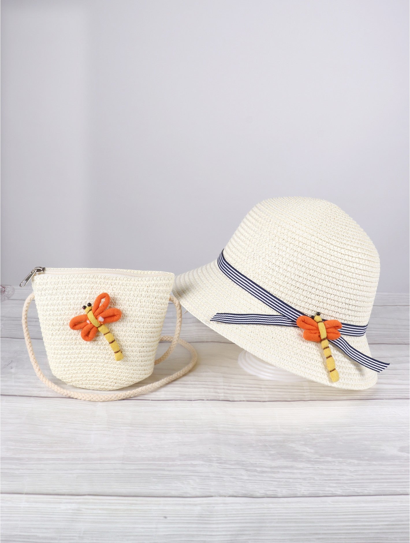 Child's Dragonfly Sun Hat & Mini Bag