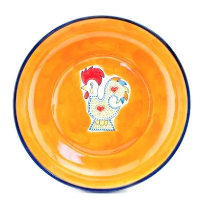Joyful Rooster - Large Pasta Bowl