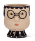 Large Face with Glasses Planter